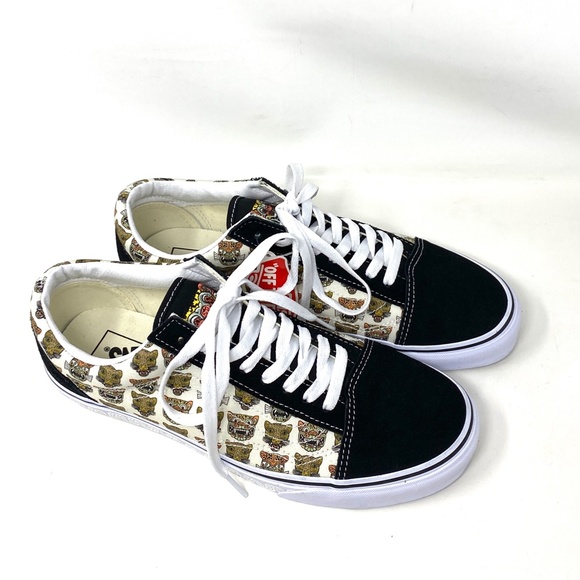 VANS Old Skool Low Top Jaguar Black Men’s Canvas Suede Sneakers Size VN0A5JMIBLK - Picture 4 of 12